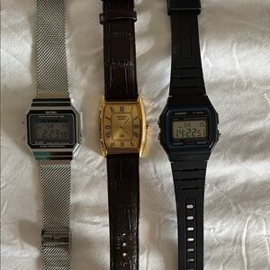 Casio Black Digital Watch with Classic Display